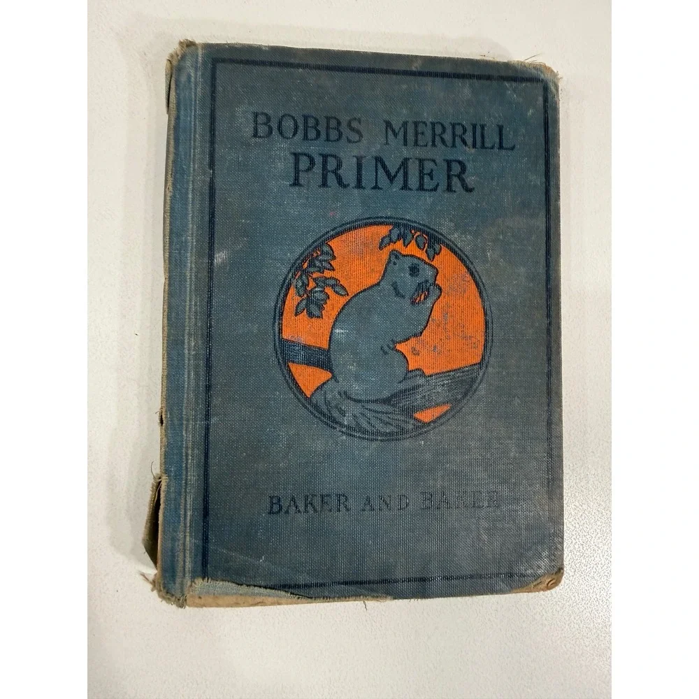 Vintage 1920s Bobbs-Merrill Readers Set Primer Second Fourth Baker School Books